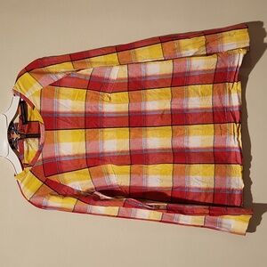 ❤️ HARVEY FAIRCLOTH PLAID COTTON TOP, 2